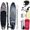 iBOARD SUP iBOARD 11' BLACK TIGER - SUP gonfiabile - opzione: set kayak