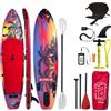 iBOARD SUP iBOARD 11' RED PALM - SUP gonfiabile - opzione: set kayak