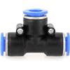 Walfront 10 Pz 10mm 3/8 T Stile Uno Pneumatico 8mm Raccordi Aria Spingere nel Connettore Pneumatico Air Line Raccordi Rapidi Spingere per Collegare Raccordi