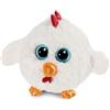 NICI L'Originale - Gallina Glubschis Henlou 15cm - Pupazzo Imbottito con Grandi Occhi Luccicanti - Soffici Animali di pezza per Gli Amanti dei Peluche, Colore Bianco, 15 cm, 47667