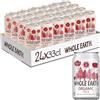 Whole Earth Bibita Frizzante Gassata al Gusto Cola, Ingredienti Naturali e Biologici, Dolcificata solo Succhi di Frutta presenti nella Ricetta senza Zuccheri Aggiunti, 100% Riciclabile, 24x33cl