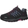 CMP Kids Rigel Low Trekking Shoes Wp, Scarpe da trekking Unisex - Bambini e ragazzi, Titanio Skyway, 35 EU