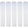 POENVFPO Ance per Clarinetto da 5 Pezzi, Ance in Resina per Clarinetto in Sib Forza Tradizionale 2,5 Ance Punta più Sottile per Pratica e Performance (WHITE)