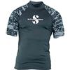 SCUBAPRO Graphite Rash Guard - Maglietta a Maniche Corte da Uomo, Slim Fit, Collezione 2017 (S)