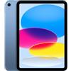 Apple iPad con chip A16: display Liquid Retina da 11'', 128 GB, Wi Fi 6 + reti cellulari 5G, fotocamera frontale e posteriore da 12MP, Touch ID, autonomia di un giorno intero di batteria — Azzurro
