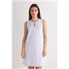 Intimissimi Camicia Da Notte Cotone Rigato Morning Portofino Bianco