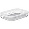 Mepal - Contenitore per la Conservazione di Salumi Modula - Scatola con Coperchio - Conservare Fette di Pancetta, Pollo e Formaggio - Contenitore per la in Frigo - 1 x 550 ml - White