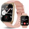 aycy Smartwatch Uomo Donna con Effettua o Risposta Chiamate, 1.85 Orologio Smartwatch, Contapassi Sonno Cardiofrequenzimetro, 112 Modalità Sportive Fitness Tracker, IP68 Smart Watch per Android iOS, Rose