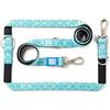 Max & Molly Urban Pets Max & Molly - Guinzaglio multifunzione per cani, 2 m, con 2 moschettoni, stile retrò, Blue/S, imbottito, sicuro e flessibile, comfort per il tuo fedele compagno