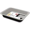Guardini, Lasagnera 24x32 cm, Acciaio con rivestimento antiaderente, Nero e Argento, Made in Italy, Linea Silver Elegance