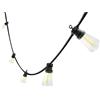 Wisdom Catena luminosa a Led decorativa 5 metri 10 lampadine trasparenti ST45 IP44 Bianco caldo a luce fissa Wisdom