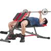 VEVOR Panca Multifunzionale per Allenamento Completo del Corpo, Panca per Iperestensione con Sedia Romana, 300 kg per Allenamento di Addominali e Core di Schiena e Braccia, per Palestra Domestica