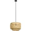 Eglo Leuchten my light Lampadario a sospensione Hettonle in legno/rattan d.42 cm 1XE27 43868/20