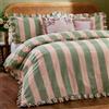 Wylder Nature Set Copripiumino con Volant Letto Singolo Wylder Nature Birdie Rosa/Verde