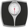 Salter 148 BKSVDR Speedo bilancia pesapersone meccanica, quadrante grande, facile lettura, spaziosa, capacità max 136 kg, no batterie, precisione, affidabilità, misure in kg o lb, nero/argento