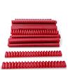 Alevar Dorsi in Plastica a Spirale per Rilegatura, 21 Anelli Diametro 32 mm, Formato A4, Capacità da 241 a 280 Fogli, Colore Rosso, Confezione da 50 Pezzi