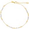 ORO&CO Bracciale design in oro bianco e giallo