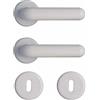 bricoleva.it Maniglie Porta Interna Disponibile in più Varianti vendute in set-Maniglia Tonda per Porte (Tonda, Bianca)