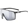 Uvex mtn perform, occhiali sportivi unisex, privo di appannamenti, comfort senza pressione e tenuta perfetta, black matt/silver, one size