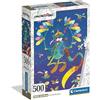 Clementoni - Puzzle 500 Pezzi per Adulti e Ragazzi, Special Series, Tema Fumetti Mordillo, The Journey, Compact Box con Poster Incluso, Idea Regalo Uomo e Donna, Made in Italy, 49x36 cm, 35594