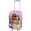 Disney Valigia Trolley Soft 3D, 17 x 33 x 52 cm, Capacità 26 L, Lilla Principesse
