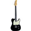 EKO GUITARS - VT-380 V-NOS Black, Chitarra Elettrica, Serie Tribute V-NOS, Corpo in Pawlonia, Manico in Acero e Tastiera in Resina EKO WPC, Colore Black