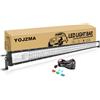 YOJZMA 50 pollici Barra Led Fuoristrada, 648W Luci di Lavoro con 12V cavo | Barra Luminosa Led, Tripla Fila, Bianco 6000K, IP67 Impermeabile, per 4x4, offroad, ATV, UTV, Camion, Trattore, Auto, Pickup