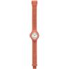 HIP HOP, Collezione Sensoriality, Orologio Donna, Cinturino in Silicone Regolabile, Quadrante Bianco, Pratica Chiusura, Cassa 32 mm, Movimento Solo Tempo, Resistente all'Acqua, Arancione