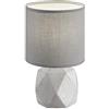 RL LIVE YOUR LIGHT Reality Leuchten r50831087 Pike, lampada da tavolo, Ceramica, E14, Grigio, 16 x 16 x 28 cm