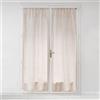 Douceur d'Intérieur, Coppia di passapasta dritta (2 x 70 x 200 cm) Milza Beige, velo intrecciato