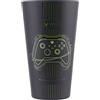 Paladone XBOX Bicchiere Tazza in Vetro Opaco Nero & Verde, Design Controller, 400ml