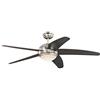 Westinghouse Lighting 7206840 Ventilatore a Soffito, Metallo, 132 X 132 X 36 Cm, Cromo Satinato