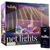 Twinkly Net Lights, Griglia LED Flessibile con 260 LED RGB Mappabili, Striscia Luci Esterno e Interno, Luci Smart, Compatibile Alexa, Google Home, IP44, Controllo App, Filo Trasparente, 1.2m x 1.9m