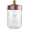 Alessi Mw30/100 Circus, Barattolo Ermetico in Banda Stagnata e Vetro, Multicolore, 100 cl