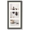 walther design Grigio 3X 15x20 cm Galleria con passe-partout, Home Cornice in Legno HO352D