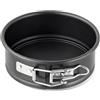 Zenker 7680 teglia apribile 12,5 cm X 4,5 cm SPECIAL - MINI, piccola teglia con fondo piatto in lamiera d'acciaio, tortiera rotonda con rivestimento antiaderente (colore nero), quantità: 1 pezzo