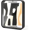 Umbra Bellwood Cornice da scrivania 20 x 25 cm con finiture in legno curvato e display girevole bifacciale, nero