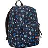 Seven Zaino Scuola Ischoolpack, Nero, Star Plan, Zaino Monoscomparto con Power Bank Integrato, USB Plug, con Tasca Porta Tablet, Tasca per Telefono e Accessori, Scuola