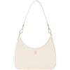 Tommy Hilfiger Donna Borsa a Spalla Logotape con Zip, Beige (Sugarcane), Taglia Unica