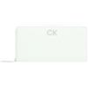 Calvin Klein Portafoglio Donna Zip Around Wallet in Pelle Sintetica, Verde (Milky Green), Taglia Unica