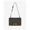 Love Moschino BORSA RAFFIA NERO+PU NERO+BORCHIE