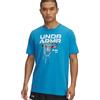 Under Armour T-Shirt Uomo Under Armour Hoops Net Blu Bianco