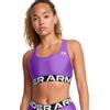 Under Armour Bra Donna Under Armour HeatGear Armour Mid Branded Lilla