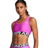 Under Armour Bra Donna Under Armour HeatGear Armour Mid Branded Rosa