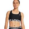Under Armour Bra HeatGear Armour Mid Branded Donna Nero