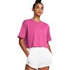 Under Armour T-Shirt Campus Boxy Crop Donna Fucsia
