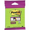 Post-it XL-SLL - Foglietti promemoria adesivi, 100 x 100 mm, a righe, verde neon, 70 fogli