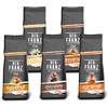 Der-Franz caffè Pack, chicchi interi, flavoured, 5 x 500 g (1 x Nocciola, 1 x Vaniglia, 1 x Chocolate, 1 x Cannella, 1 x Caramello)