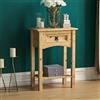 Vida Designs Home Discount Corona - Tavolo Consolle in Pino con 1 cassetto Shelf