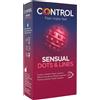 Control Stimulation - Sensual Dots & Lines Profilattico, 6 Profilattici